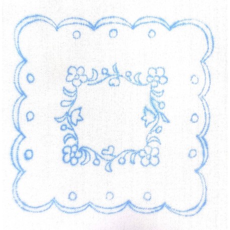 Hímezhető terítő 15x15 cm szegetlen II.