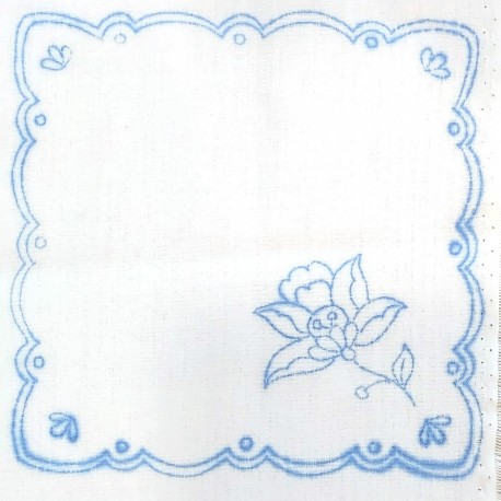 Hímezhető terítő 20x20 cm szegetlen III.