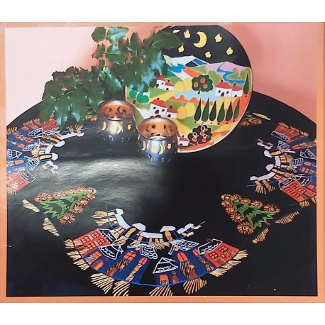 Hímezhető terítő szett fonallal 80x80 cm 21-294