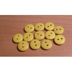 Gomb fa 1,2 cm citrom