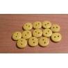 Gomb fa 1,2 cm citrom