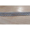 Csipke 1 cm ezüst lurex hullámos szélcsipke