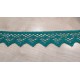 Pamutcsipke 4,3 cm zöld cikkcakkos szélcsipke