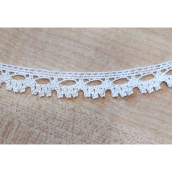 Pamutcsipke 1,5 cm fehér hullámos szélcsipke