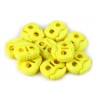 Végszorító 2x2 cm rugós neonsárga