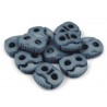 Végszorító 2x2 cm rugós farmerkék