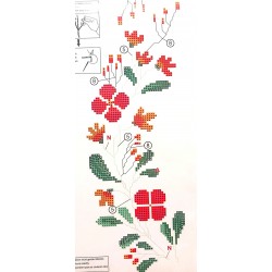 Hímezhető előfestett futó 15-294 40x100 cm