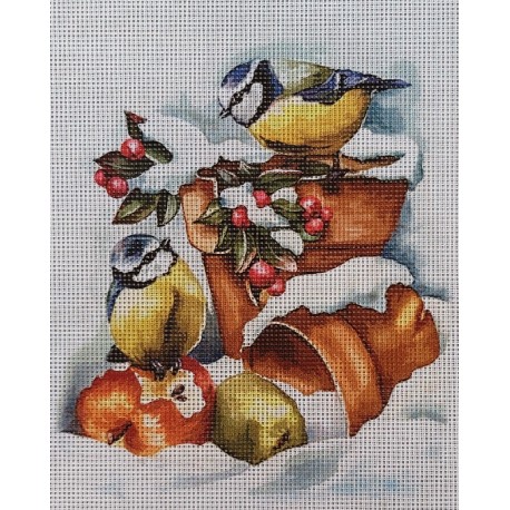 Gobelin 20x25 cm 6013 Cinkék télen