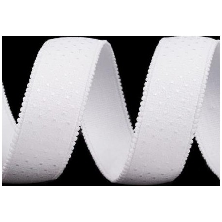 Gumi 2,3 cm plüss pöttyös fehér