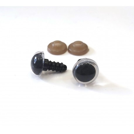 Biztonsági szem párban 1,2 cm átlátszó