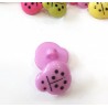 Babagomb 1,3x1,4 cm katica lila