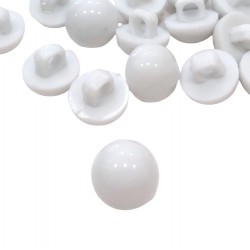 Gomb 1 cm füles fehér