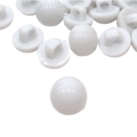 Gomb 1 cm füles fehér