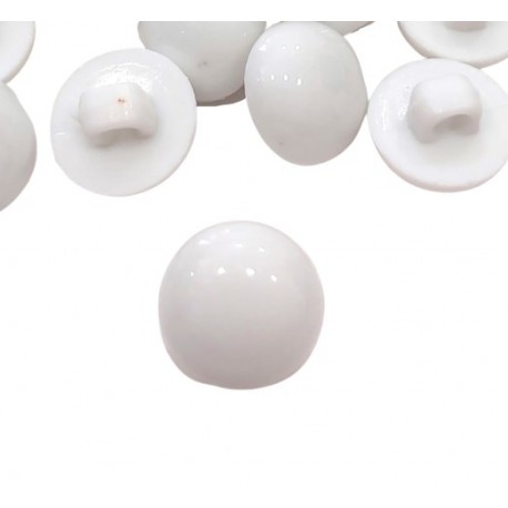 Gomb 1,25 cm füles fehér