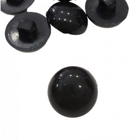 Gomb 1,25 cm füles fekete