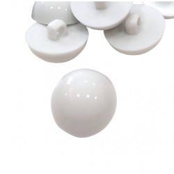 Gomb 2 cm füles fehér