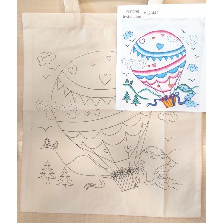 Hímezhető, festhető textilszatyor 12-442