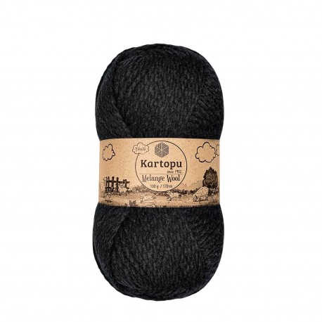 Melange Wool 100 g fekete