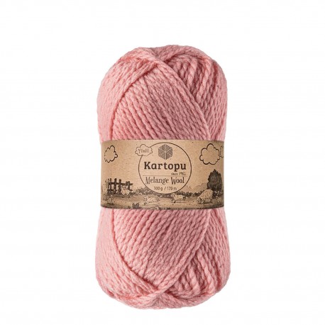 Melange Wool 100 g rózsaszín