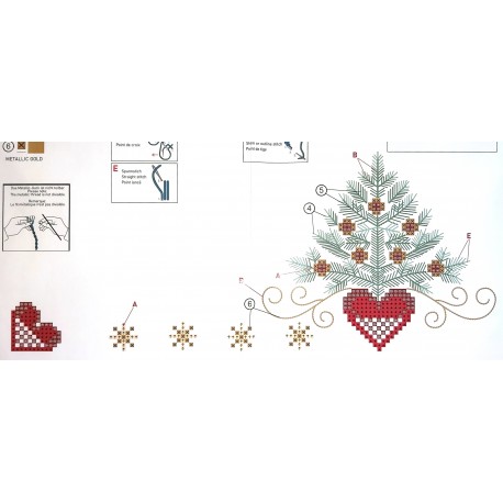 Hímezhető terítő szett fonallal 1237 80x80 cm