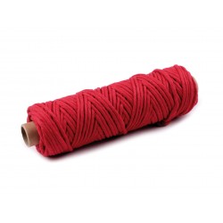 Makramé fonal 3 mm piros 50 m