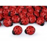 Babagomb 1,5 cm piros katica