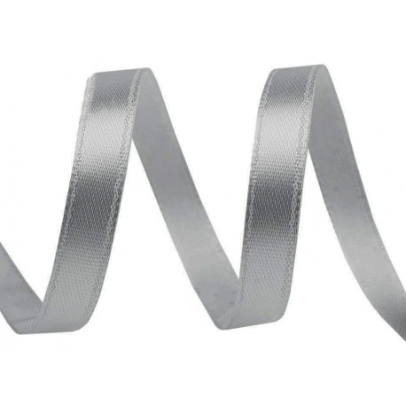 Szatén szalag 0,6 cm ezüstszínű