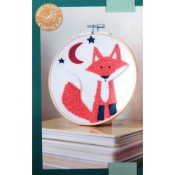 Punch needle szett hímzőtollal PN007 Róka