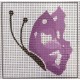 Gobelin 10x10 cm 873 Lila lepke