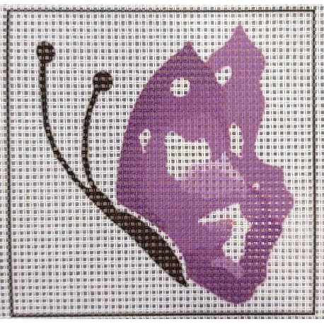 Gobelin 10x10 cm 873 Lila lepke
