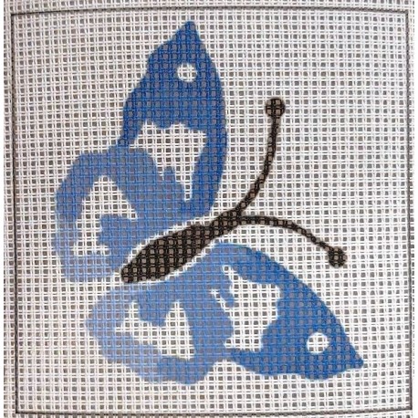 Gobelin 10x10 cm 874 Kék lepke