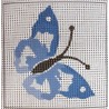 Gobelin 10x10 cm 874 Kék lepke