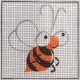 Gobelin 10x10 cm 973 Méhecske