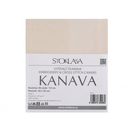 Aida 4,6 ekrü 20x30 cm 