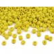 Üveg kásagyöngy 4 mm sárgászöld 50 g