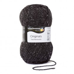 Trachtenwolle 100 g antracit tweed
