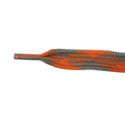 Cipőfűző mintás sport 120 cm narancs/szürke