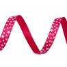 Díszszalag 1 cm pink csillagos tekercses