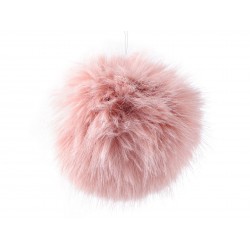 Pompon akasztóval 11 cm rózsaszín
