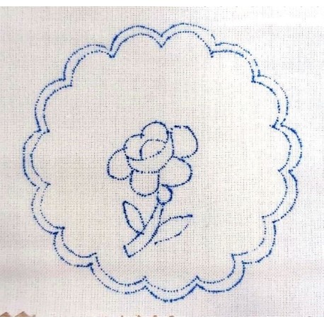 Hímezhető terítő 10 cm szegetlen VII.