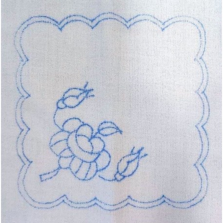 Hímezhető terítő 15x15 cm szegetlen VI.