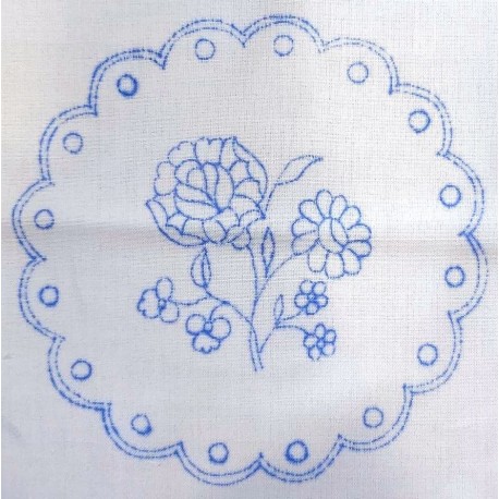 Hímezhető terítő 20x20 cm szegetlen XIV.