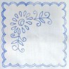 Hímezhető terítő 20x20 cm szegetlen XVII.