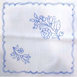 Hímezhető terítő 20x20 cm szegetlen XXII.