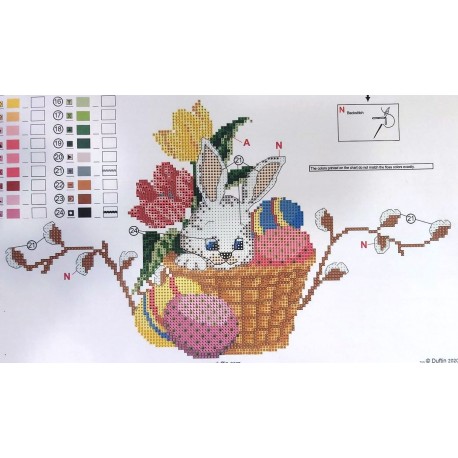 Hímezhető csipkés terítő szett fonallal 75 cm 8190