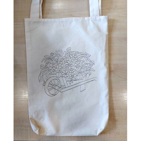 Hímezhető, festhető textilszatyor 12-223