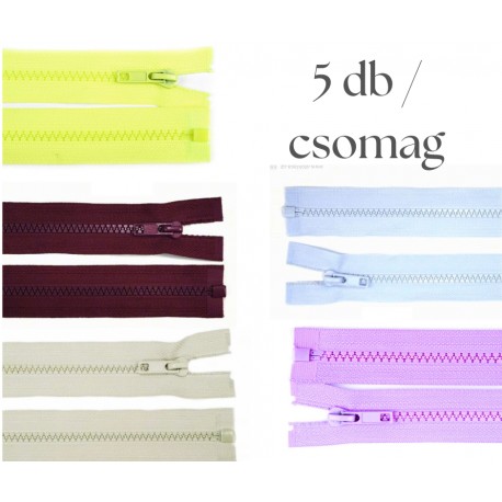 Cipzár csomag 100 cm 5 db vegyes II.