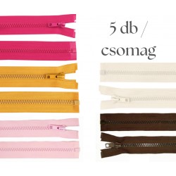 Cipzár csomag 40 cm 5 db vegyes I.