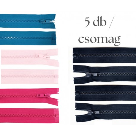 Cipzár csomag 50 cm 5 db vegyes I.