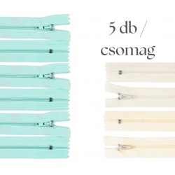 Cipzár csomag 14 cm 5 db vegyes I.